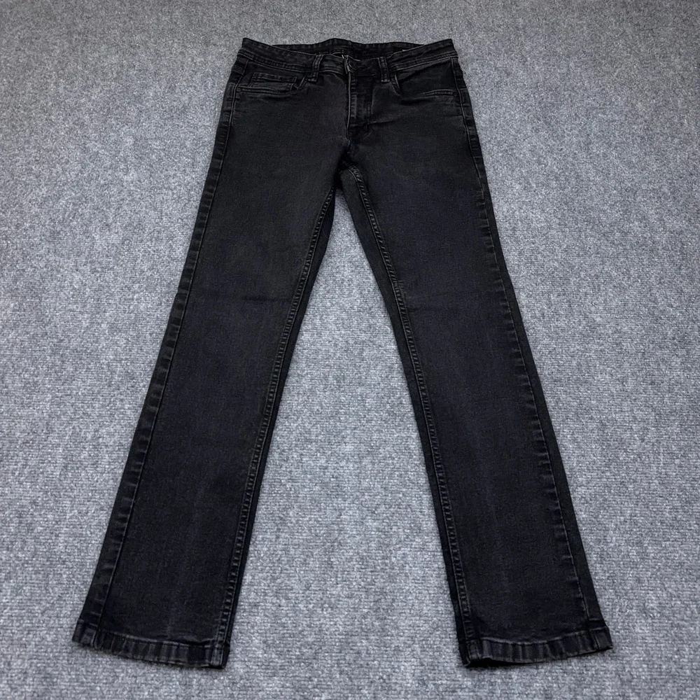 The Perfect Jean NYC Slim Fit Jeans Mens 28x30 Steel Faded Black Stretch Denim